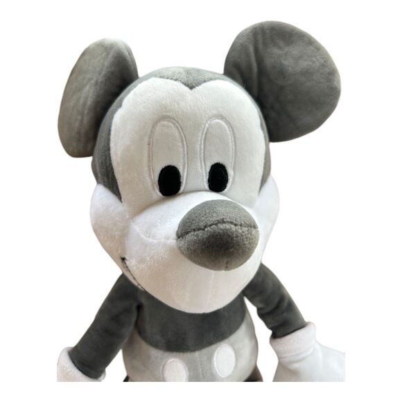 Disney Parks Mickey Mouse Plush Dark & light gray & white 22" - Picture 9 of 10